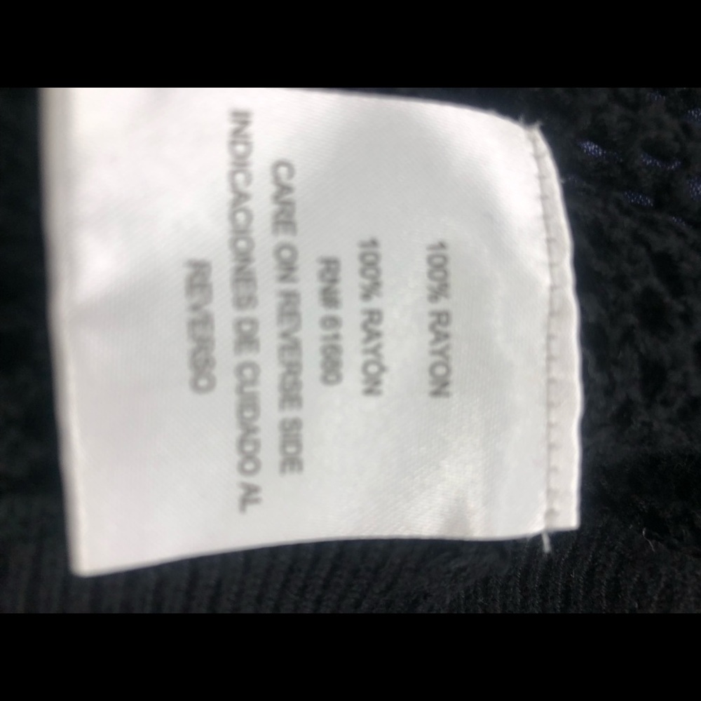 525 America Black Mesh Sweater sz XL - Picture 6 of 7